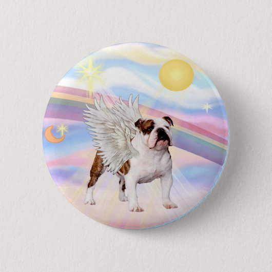 Engelse Bulldog Ronde Button 5,7 Cm (Voorkant)