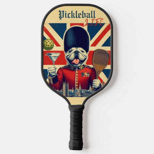 Engelse Bulldog Royal Guard Pickleball Paddle (Achterkant)