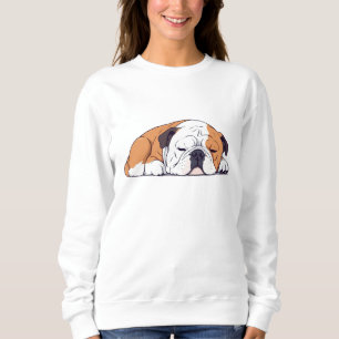 Engelse Bulldog Schattig Leuk Dier Slaapkalm Trui