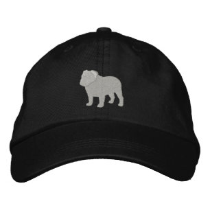 Engelse Bulldog Silhouette Cool Hondenras Geborduurde Pet