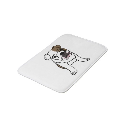 Engelse Bulldog Small Bath Mat (Gekanteld)