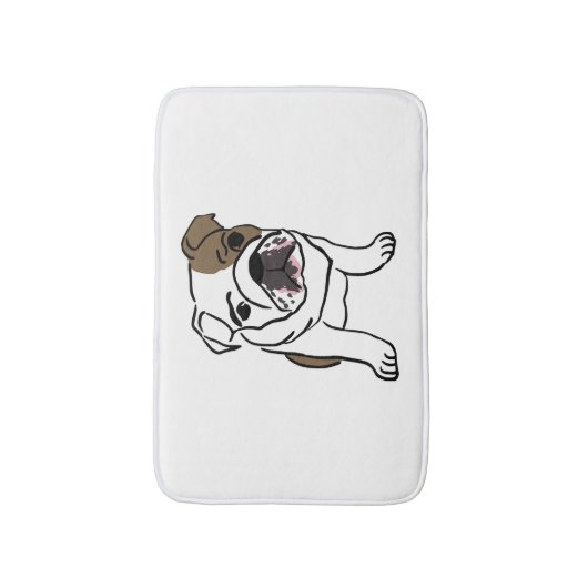 Engelse Bulldog Small Bath Mat (Voorkant Verticaal)