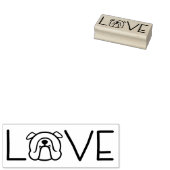 Engelse Bulldog stempel - Bully liefdescadeau! (Gestempeld)