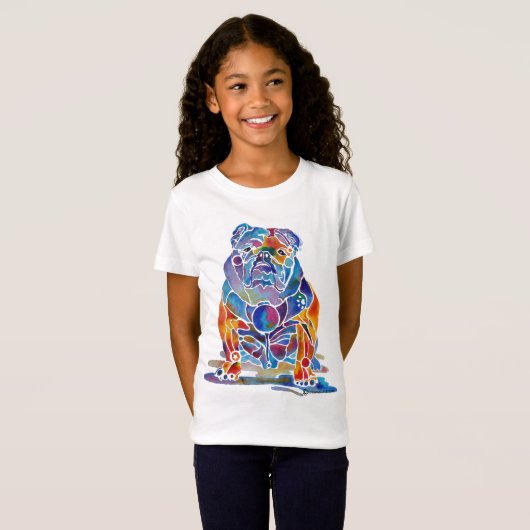 Engelse Bulldog T-shirt (Voorkant volledig)