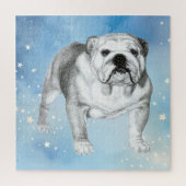 Engelse Bulldog tekening Legpuzzel (Verticaal)