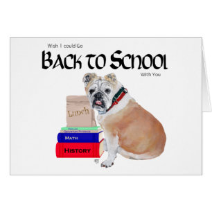 Engelse Bulldog Terug naar school