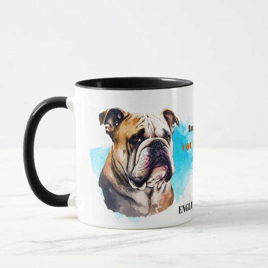 Engelse Bulldog trouwe vriend Mok (Links)