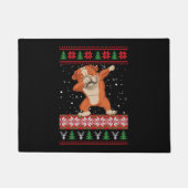 Engelse Bulldog Ugly kerstSweater Deurmat (Voorkant)