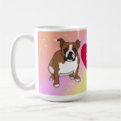 Engelse Bulldog Valentijnsdag Koffiemok (Links)