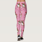 Engelse Bulldog Valentijnsdag Leggings (Achterkant)