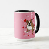 Engelse Bulldog Valentijnsdag Mok (Voorkant rechts)