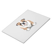 Engelse Bulldog Vector Art illustratie Notitieblok (Schuin)