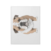 Engelse Bulldog Vector Art met levendige kleuren Notitieblok (Gedraaid)