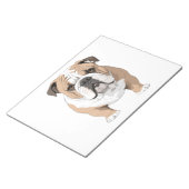 Engelse Bulldog Vector Art met levendige kleuren Notitieblok (Schuin)