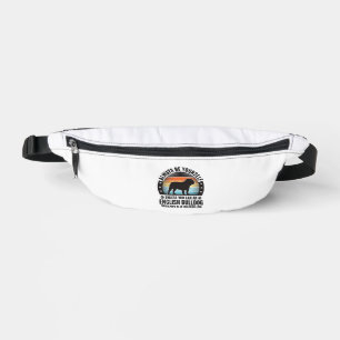 Engelse Bulldog Vintage Sunset Hond Liefhebber Shi Heuptasje