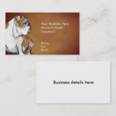 Engelse Bulldog Visitekaartje (Voorkant / Achterkant)