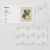 Engelse Bulldog Visitekaartjes (Voorkant / Achterkant)