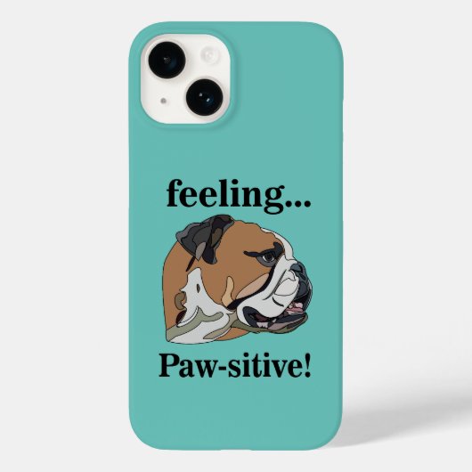 Engelse Bulldog voelt zich passief Hondenliefhebbe Case-Mate iPhone Case (Achterkant)