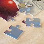 Engelse Bulldog Winter Wonderland Christmas Joy Legpuzzel (Zijkant)