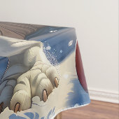 Engelse Bulldog Winter Wonderland Christmas Joy Tafelkleed (Voorbeeld)