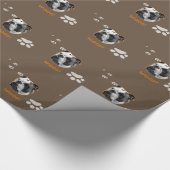 Engelse Bulldog Woof Cadeaupapier (Hoek)