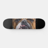 Engelse Bulldog Worpkussen Skateboard (Horizontaal)