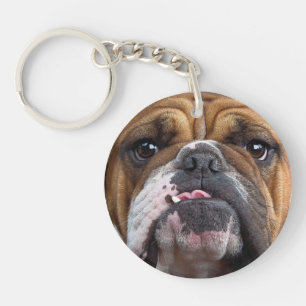 Engelse Bulldog Worpkussen Sleutelhanger