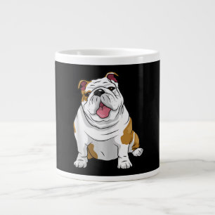 Engelse Bulldogs Geweldige Funny Bulldog Pups Dogs Extra Grote Beker