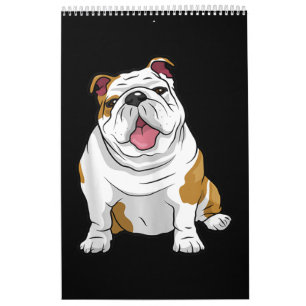 Engelse Bulldogs Geweldige Funny Bulldog Pups Dogs Kalender