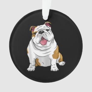 Engelse Bulldogs Geweldige Funny Bulldog Pups Dogs Ornament