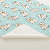 Engelse bulldogs sherpa deken (3/4)