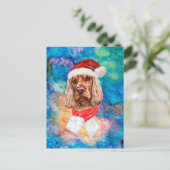 Engelse Cocker Spaniel Breed Dog Kerstmis Feestdagenkaart (Staand voorkant)