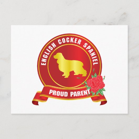 Engelse Cocker Spaniel Briefkaart (Voorkant)