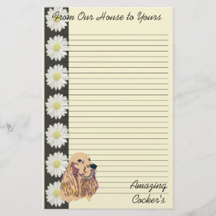 Engelse Cocker Spaniel Briefpapier