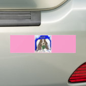 Engelse Cocker Spaniel Bumpersticker (Op auto)
