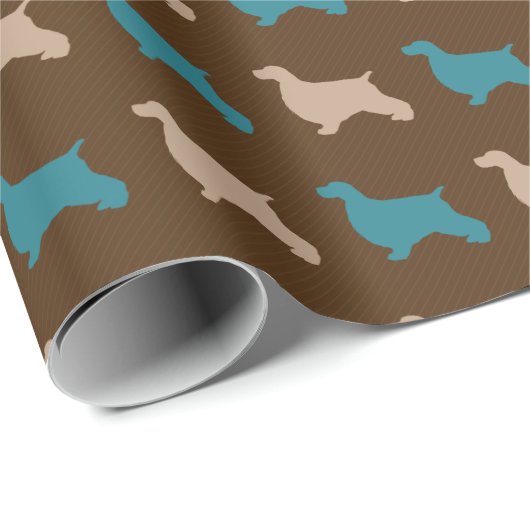 Engelse Cocker Spaniel Cadeaupapier (Rol Hoek)