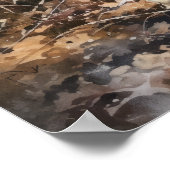 Engelse Cocker Spaniel Dog Art Print Poster (Hoek)