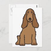 Engelse Cocker Spaniel Dog Cartoon Briefkaart (Voorkant / Achterkant)