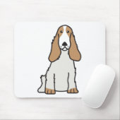 Engelse Cocker Spaniel Dog Cartoon Muismat (Met muis)
