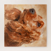 Engelse Cocker Spaniel Dog Digital Art Legpuzzel (Horizontaal)