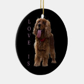 Engelse Cocker Spaniel Dog mam Pap Love Pet Puppy Keramisch Ornament (Rechts)