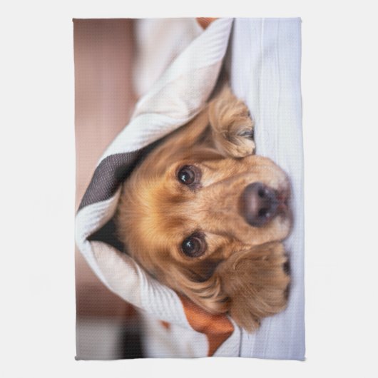 Engelse Cocker Spaniel Dog Theedoek (Verticaal)