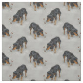 Engelse Cocker Spaniel en vlinders kunst. Stof (Swatch)