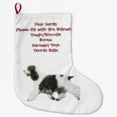 Engelse Cocker Spaniel Grote Kerstsok (Voorkant)