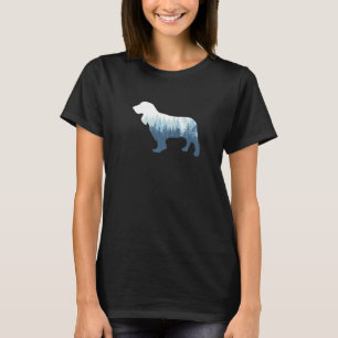 Engelse Cocker Spaniel Hond Silhouet Buiten Natuur T-shirt