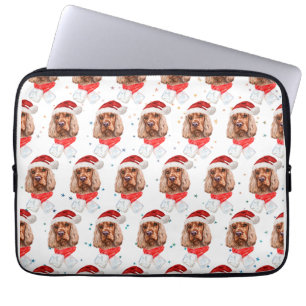 Engelse Cocker Spaniel Hondenras Kerstmis Laptop Sleeve