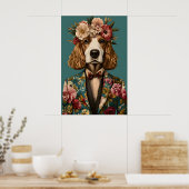 Engelse Cocker Spaniel in Pak Poster, Cocker Poster (Keuken)