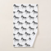 Engelse Cocker Spaniel in zwart-witpatroon Bad Handdoek (Handdoek)