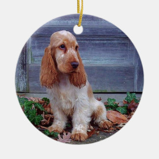Engelse Cocker Spaniel Keramisch Ornament