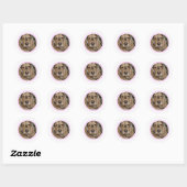 Engelse Cocker Spaniel minimaal modern Ronde Sticker (Vel)